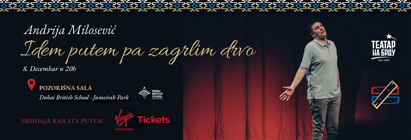 Theatre play '' Idem putem pa zagrlim drvo '' performed by Serbian actor Andrija Milosevic