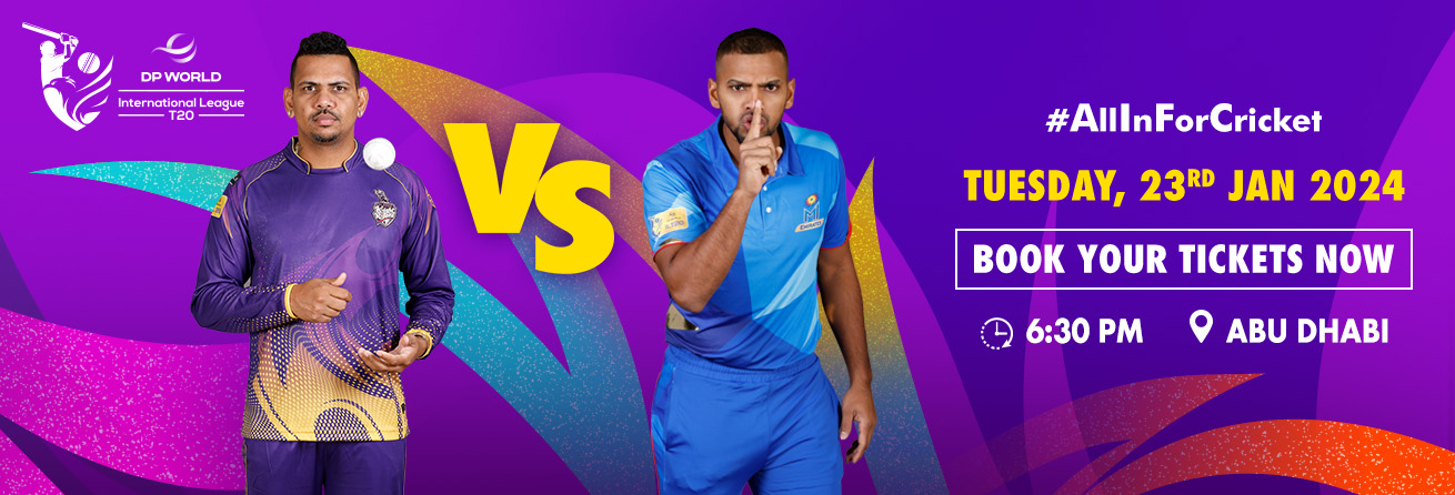 AD Knight Riders  VS  MI Emirates Match 6 DP World ILT20 2024