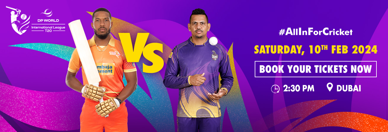 Gulf Giants  VS  AD Knight Riders Match 28 DP World ILT20 2024