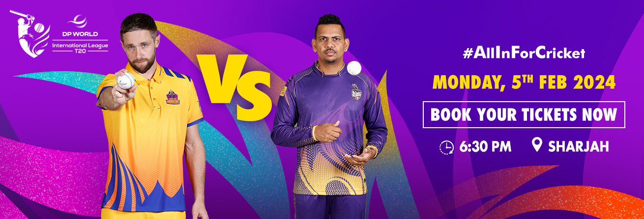 Sharjah Warriors  VS  AD Knight Riders Match 23 DP World ILT20 2024