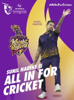 AD Knight Riders  VS  MI Emirates Match 6 DP World ILT20 2024 poster