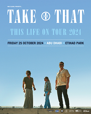 TAKE THAT THIS LIFE ON TOUR 2024 MIDDLE EAST poster