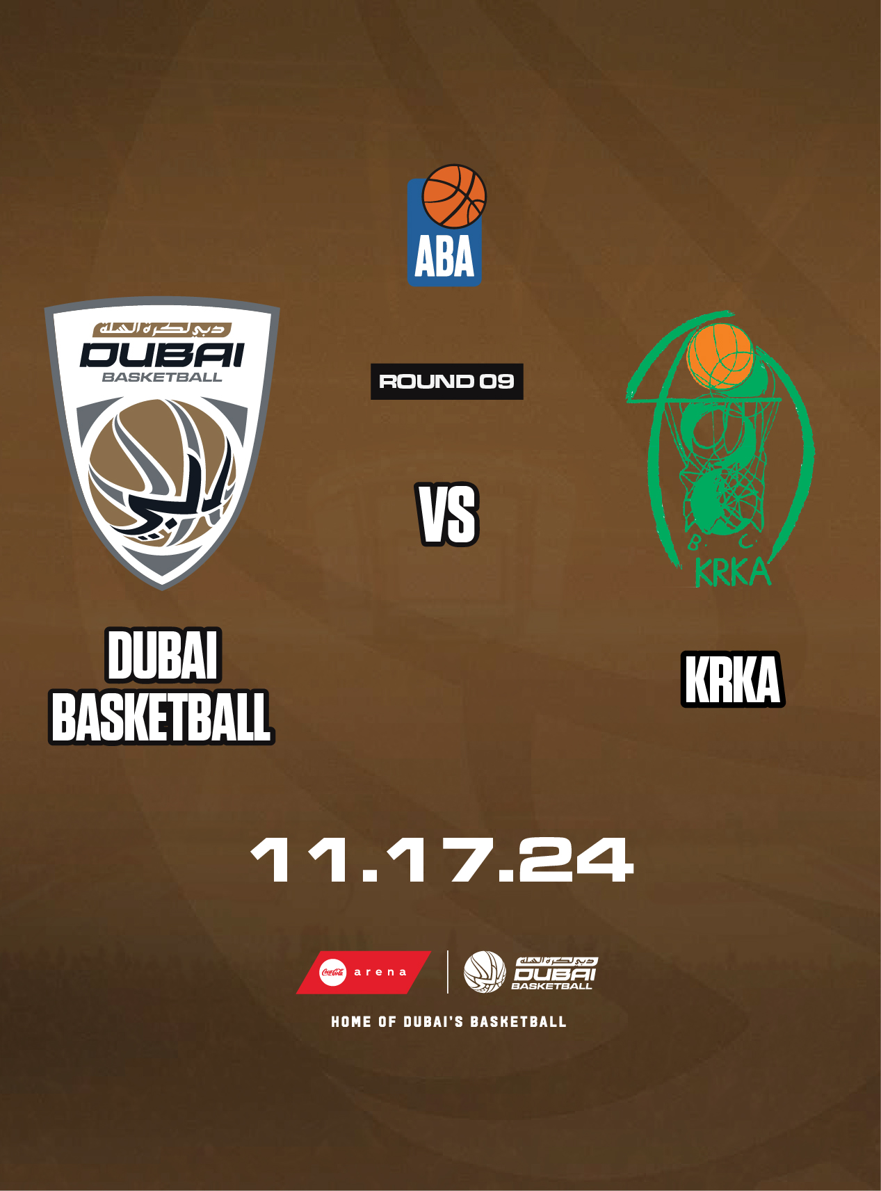 DUBAI BASKETBALL VS KRKA poster