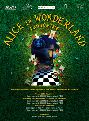 Alice In Wonderland Pantomime poster