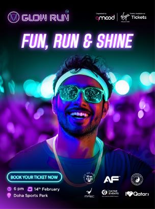 UV Glow Run @Doha 2025 poster