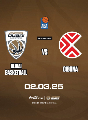 DUBAI BASKETBALL VS CIBONA poster