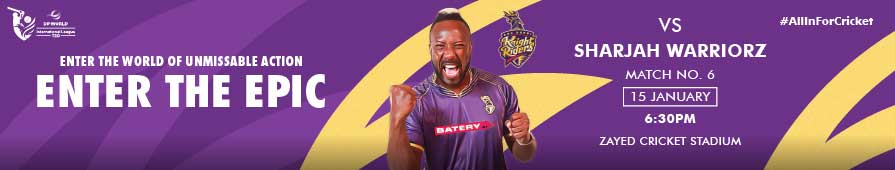 AD Knight Riders VS Sharjah Warriorz Match 6 DP World ILT20 2025