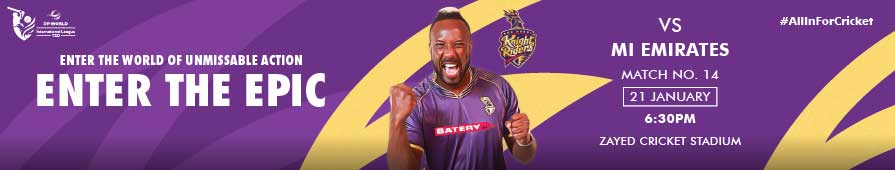 AD Knight Riders VS MI Emirates Match 14 DP World ILT20 2025