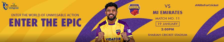 Sharjah Warriorz VS MI Emirates Match 11 DP World ILT20 2025