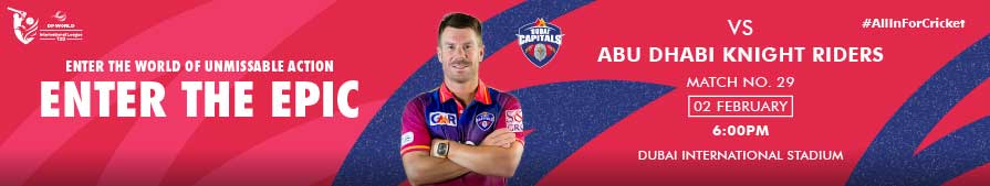 Dubai Capitals vs AD Knight Riders Match 29 DP World ILT20 2025