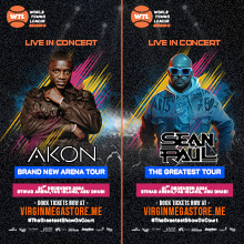 AKON AND SEAN PAUL LIVE AT THE WORLD TENNIS LEAGUE!