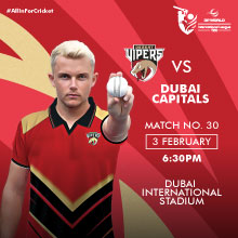 Desert Vipers VS Dubai Capitals Match 30 DP World ILT20 2025