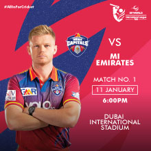 Dubai Capitals vs MI Emirates Match 1 DP World ILT20 2025