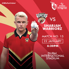 Desert Vipers vs  Sharjah Warriorz Match 15 DP World ILT20 2025